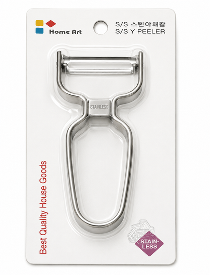 스텐 야채칼 stainless Y peeler in Home Art blister packaging