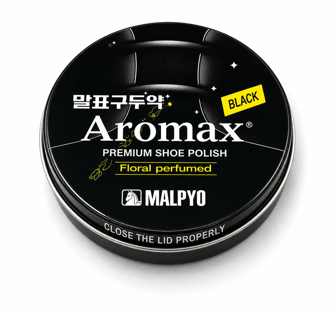 Malpyo Aromax Shoe Polish (말표 구두약) — Black, 40g