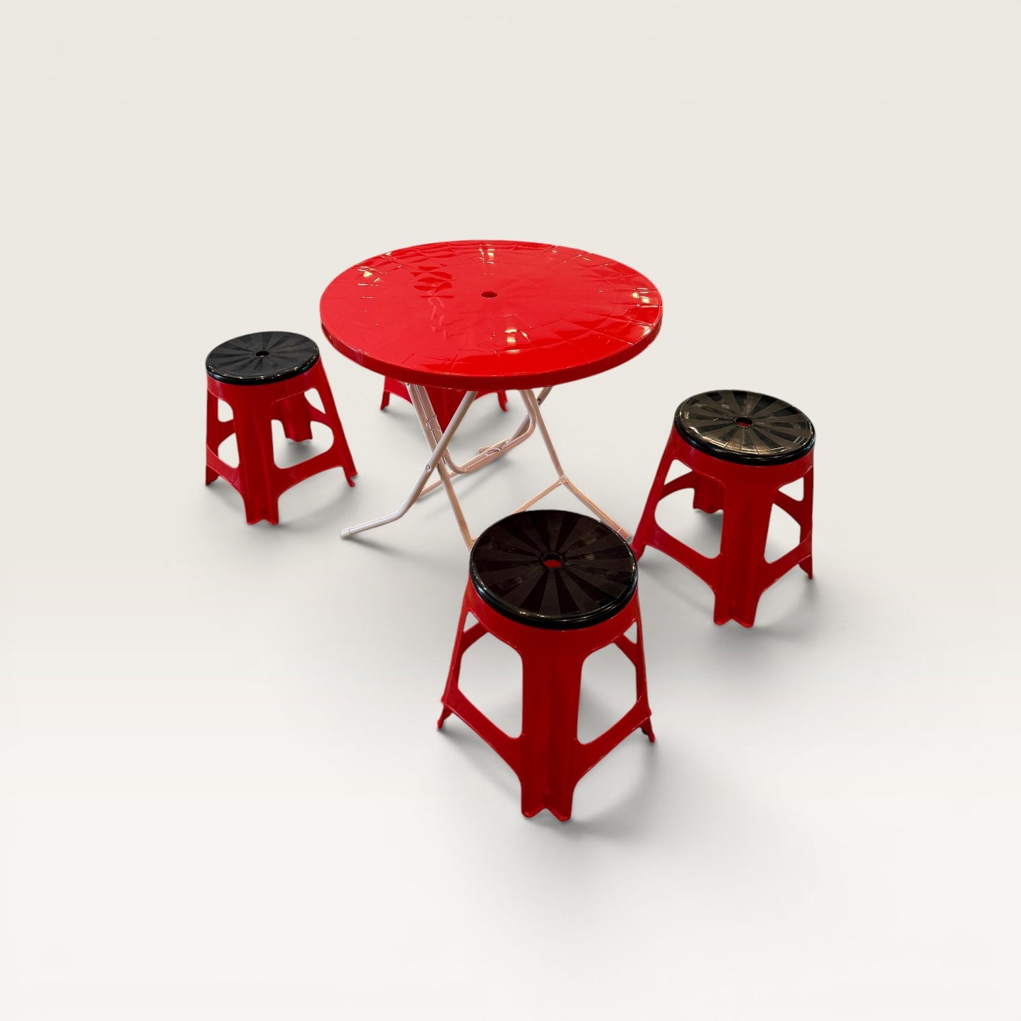 Pocha Table Set (Table + 4 Stools)