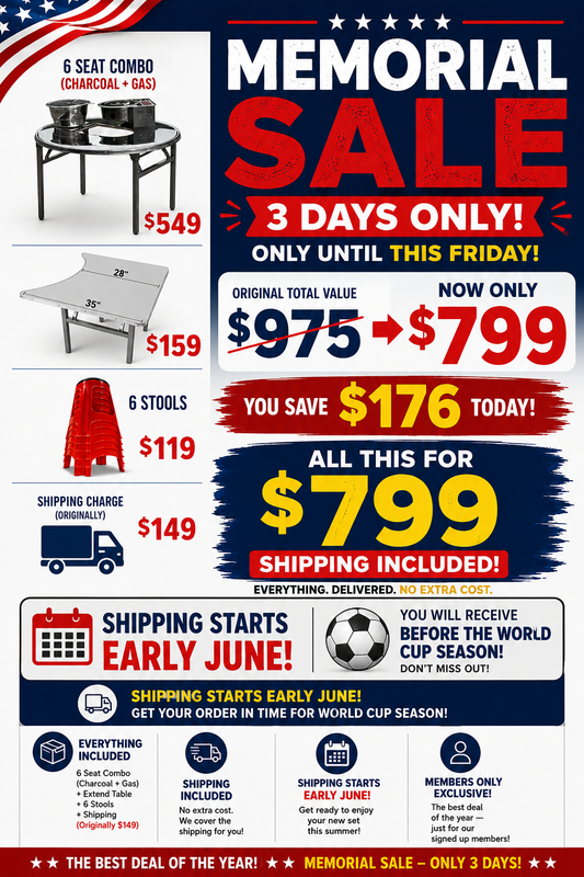 Memorial Sale 6 Seat Combo Bundle – Shipping Included